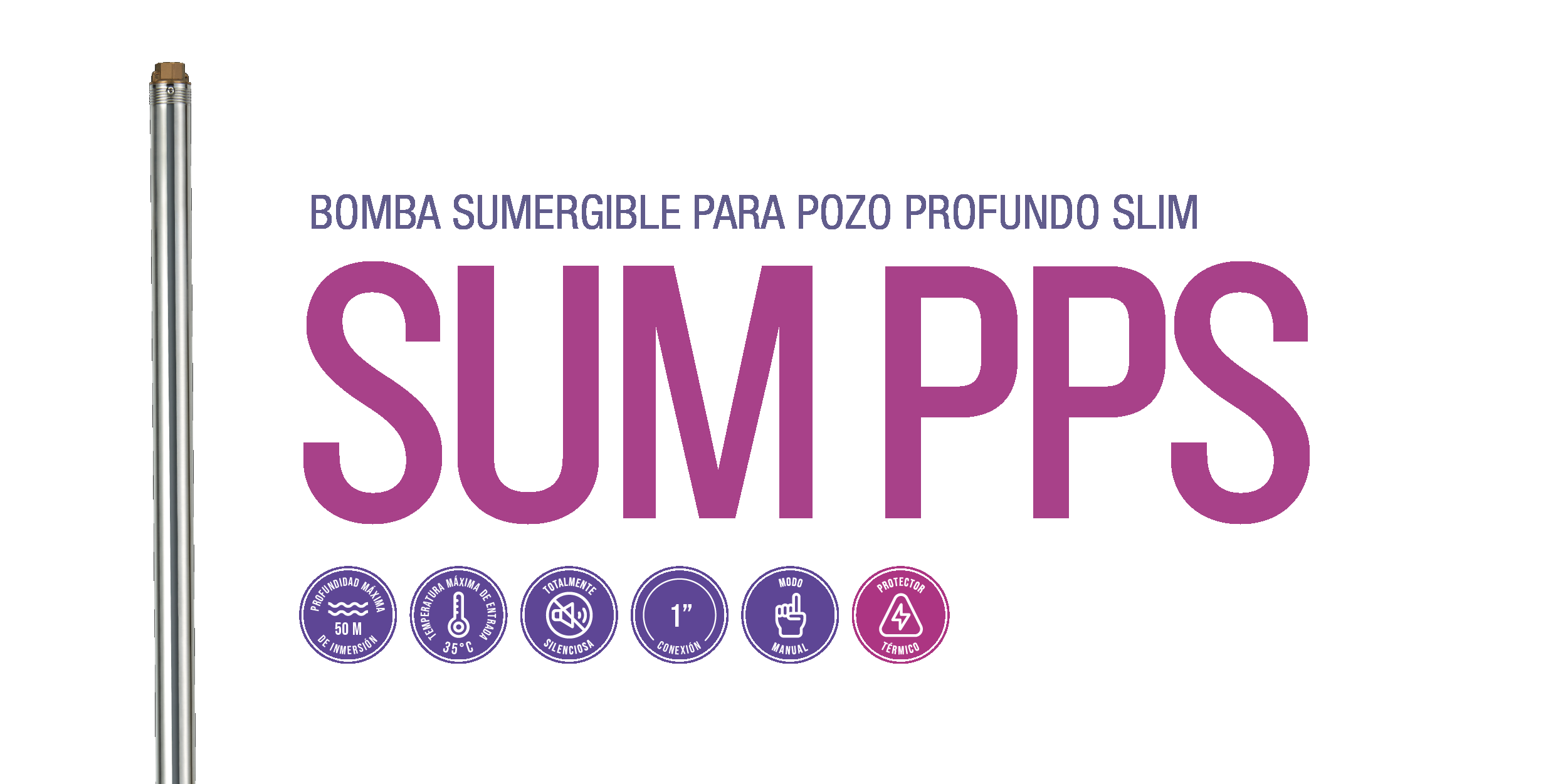 Bomba Sumergible para Pozo Profundo Slim
